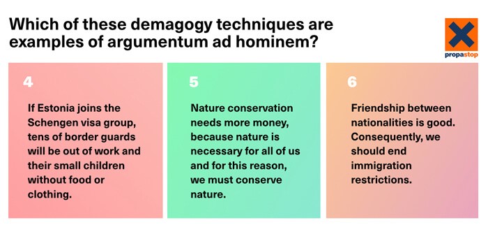 Ad hominem (against the individual), my friends! – Propastop
